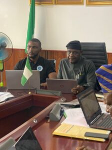 Permanent Secretary Federal Ministry of Water Resources Signing Performance Contract with Directors using the Automated FMWR PMS I.T Solution.