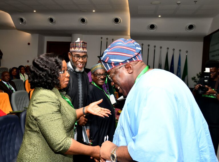 Head of the Civil Service Commission Mrs. DidiEsther Walson-Jack, OON, mni, with the Chairman of Civil Service Commission Prof. Tunji Olaopa