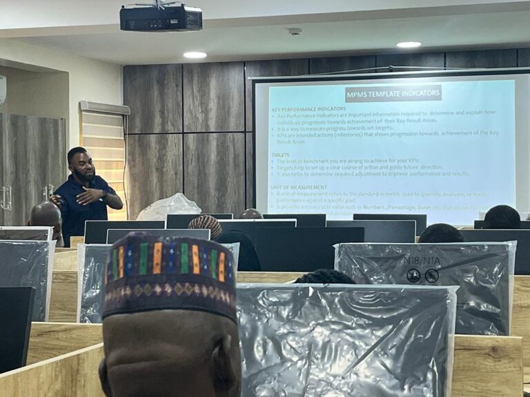Training the Champions of Federal Ministry of Works on the Automated Performance Management System