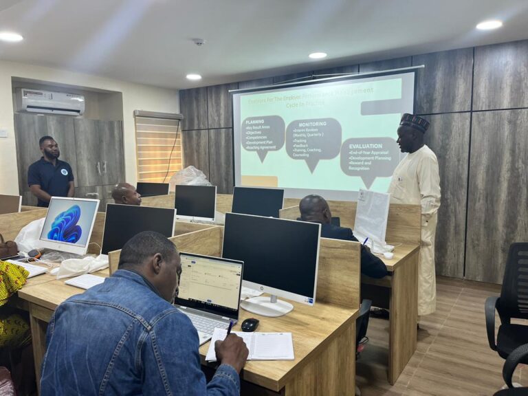 Training the Champions of Federal Ministry of Works on the Automated Performance Management System