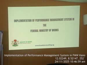 Implementation of Performance Management in Federal Ministry of Works North West: Kano