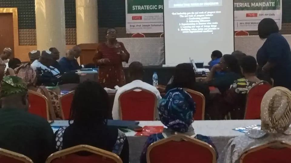 Three day Top Management  Retreat Themed 'Strategic Planning For Achieving Ministerial Mandate" Held in Abuja from the 27th to 29st of September 2023.