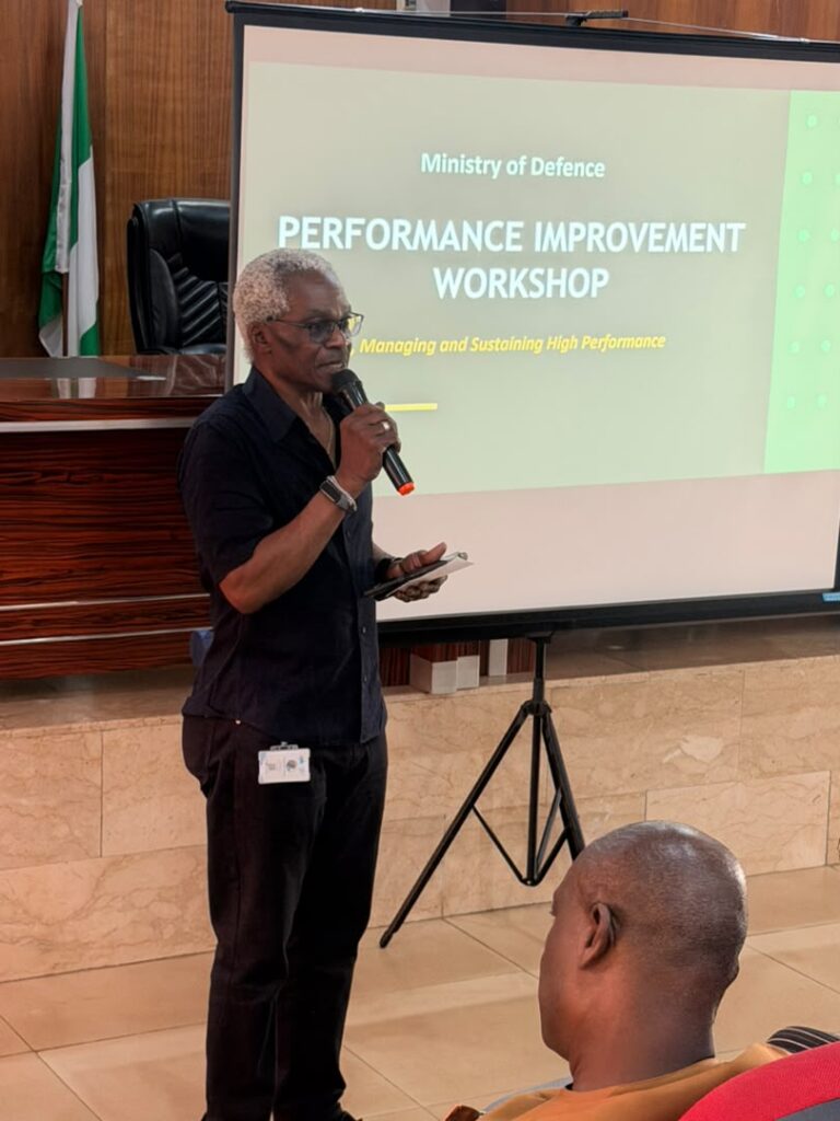 Dr. Benjamin Odeka, CEO Frandek Int'l Consultiing facilitating  Capacity Building and Institutional Strengthening at Ministry of Defence